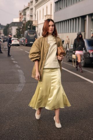 Milan Fashion Week Street Style: Round-toe shoes