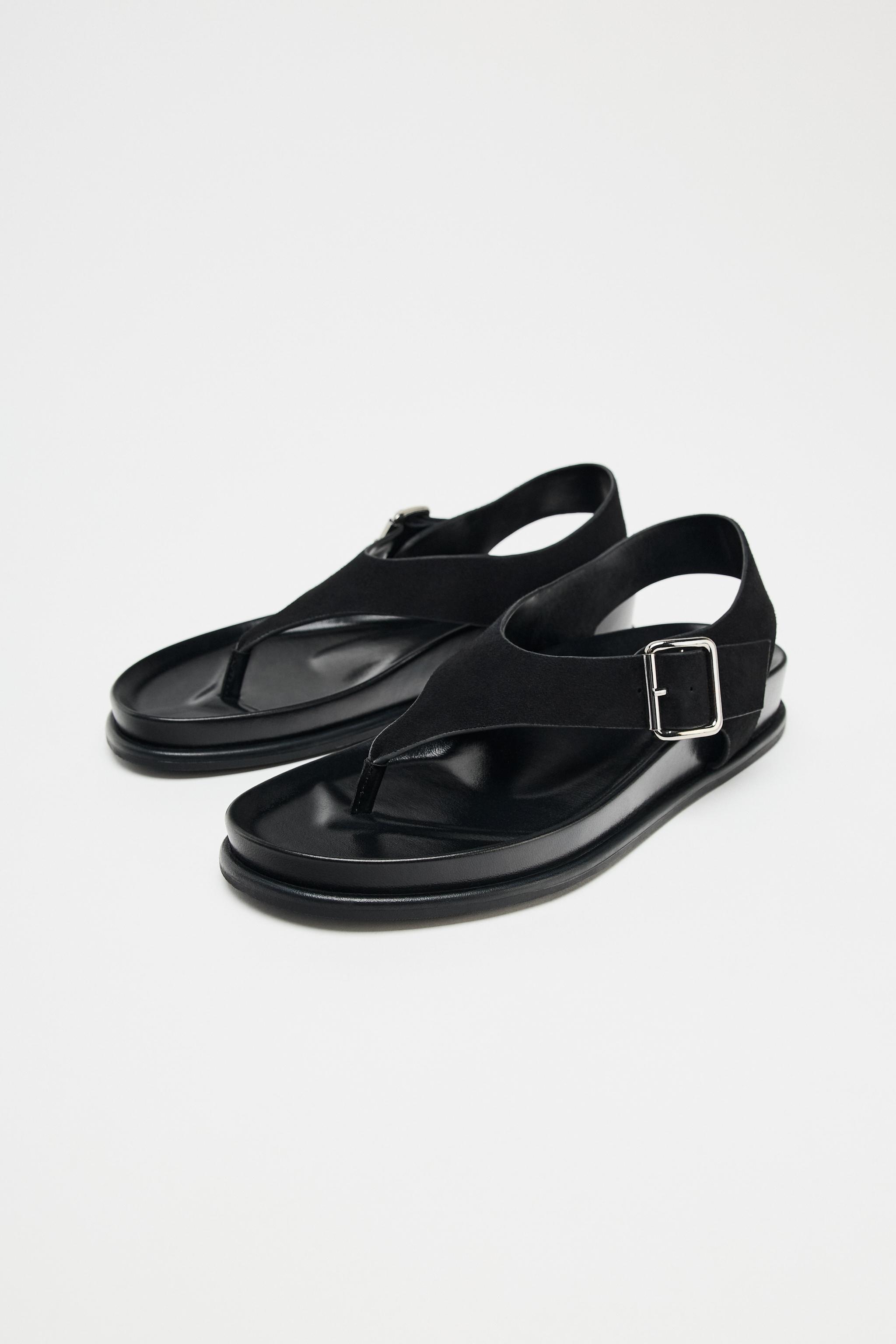 Flat Suede Sandals