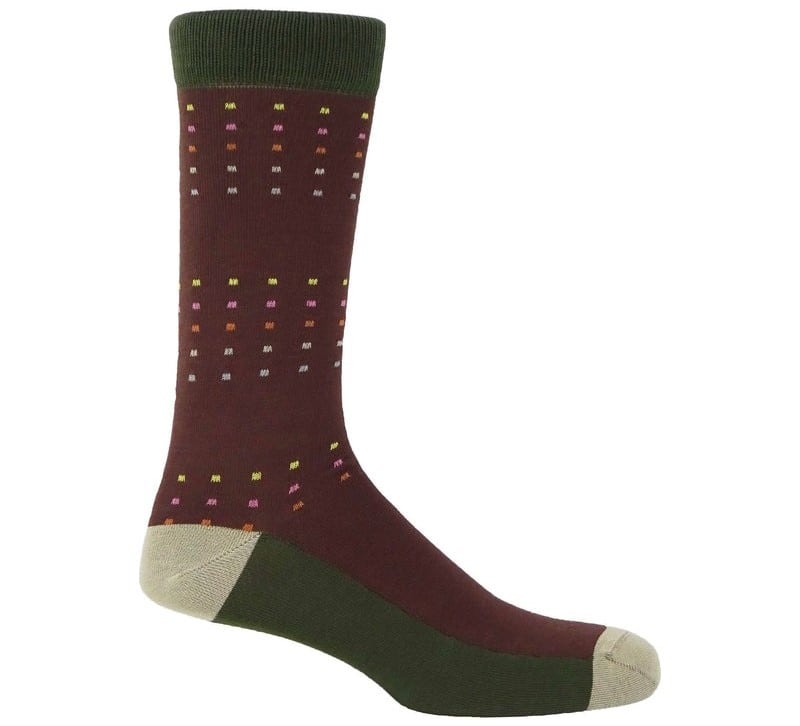 Peper Harow Square Polka Men's Socks