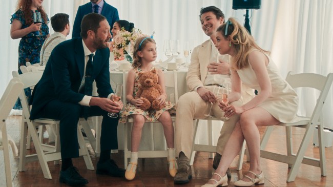 THE BEAR — “Bears”— Season 4 Episode 7 (Streams Thursday, June 26th) Pictured: (l-r) Ebon Moss-Bachrach as Richard “Richie” Jerimovich, Annabelle Toomey as Eva, Josh Hartnett as Frank, Gillian Jacobs as Tiffany. CR: FX.