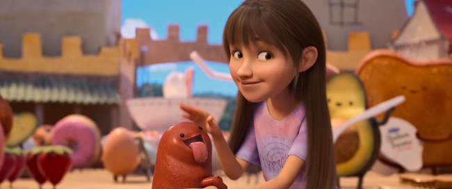 IN YOUR DREAMS - In Your Dreams is a comedy adventure about Stevie (12) and her little brother Elliot (8) who journey into the absurd landscape of their own dreams. If the siblings can withstand a snarky stuffed giraffe, zombie breakfast foods, and the queen of nightmares, the Sandman will grant them their ultimate dream come true... the perfect family. Cr: Netflix © 2025