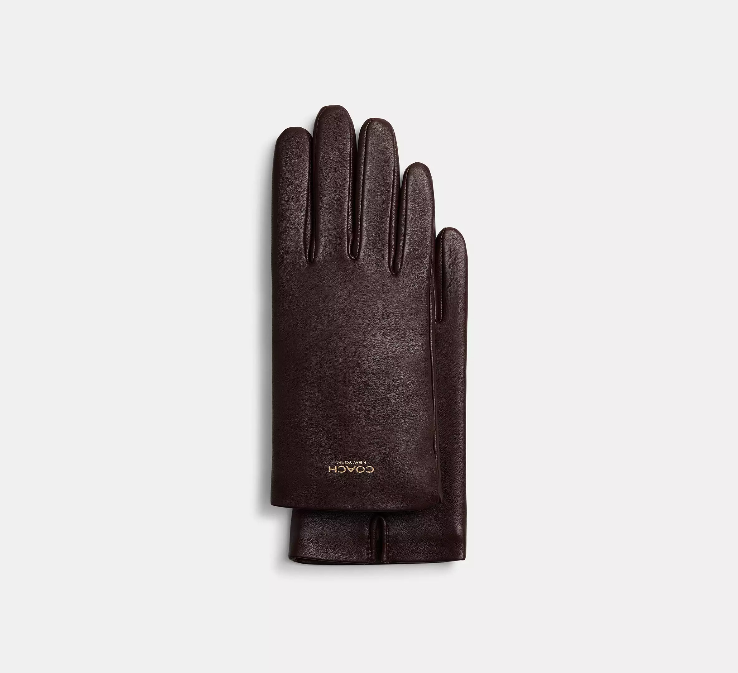 coach, Women's Leather Tech Gloves