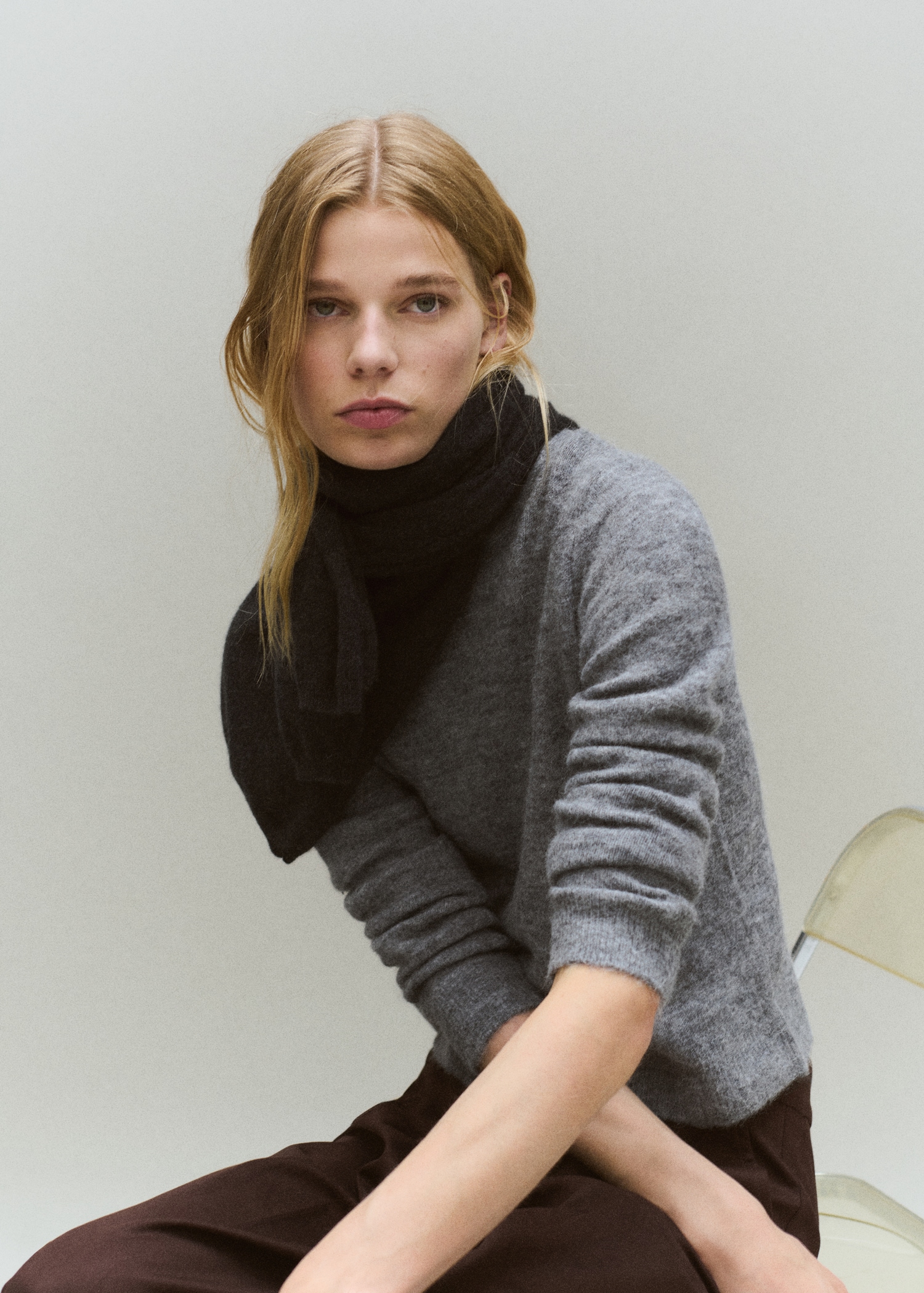 Knitted Wool Blend Sweater - Women | Mango Usa