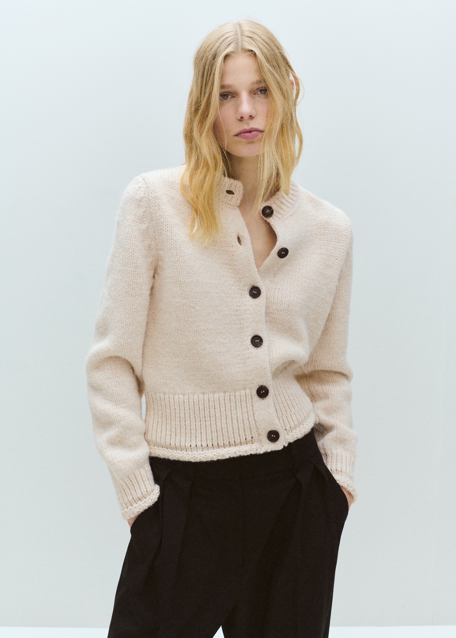 Knitted Button Cardigan - Women | Mango Usa