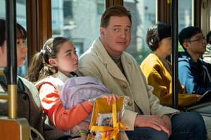 Shannon Mahina Gorman and Brendan Fraser in RENTAL FAMILY Shannon Mahina Gorman and Brendan Fraser in RENTAL FAMILY