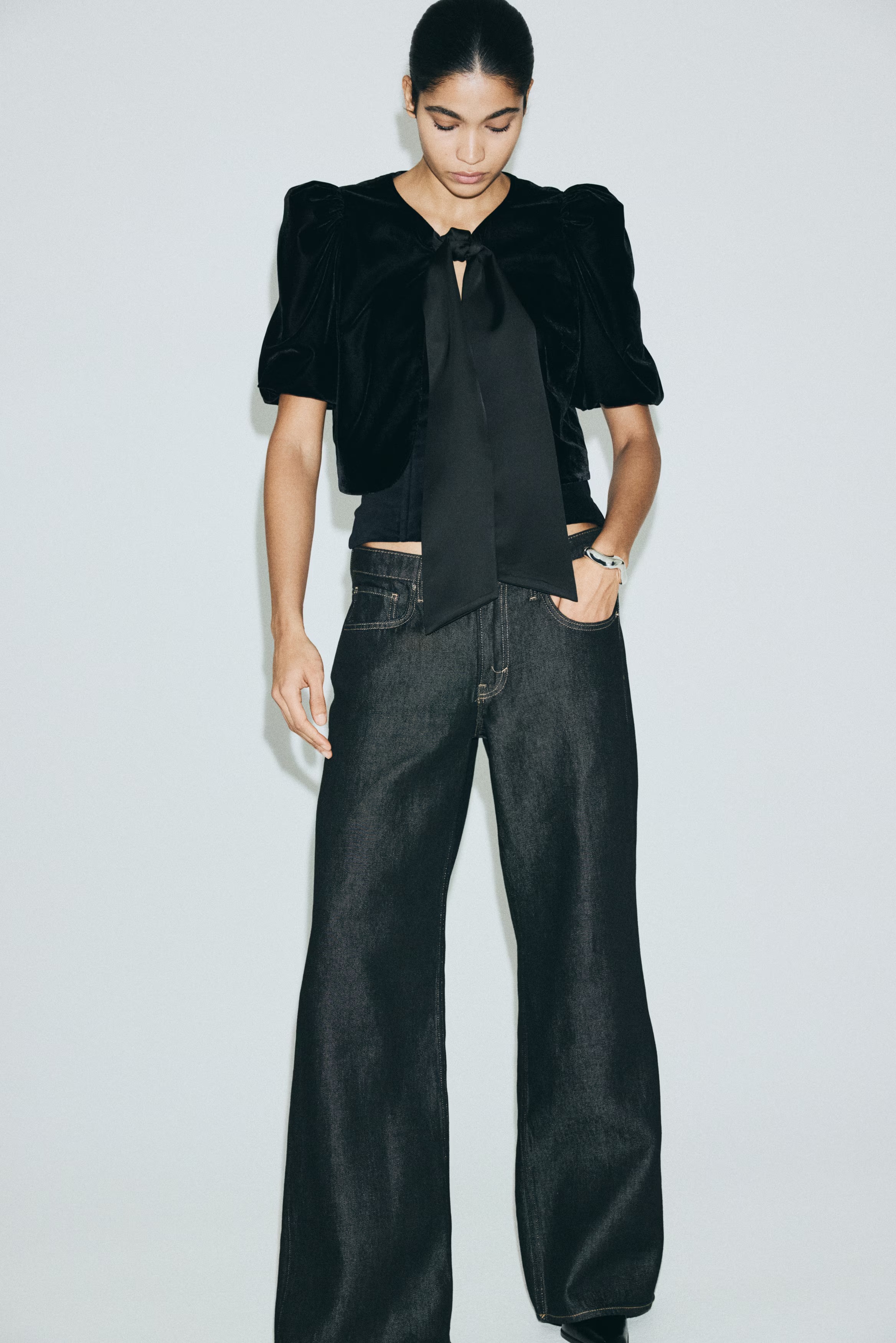 hm, Puff-Sleeved Top