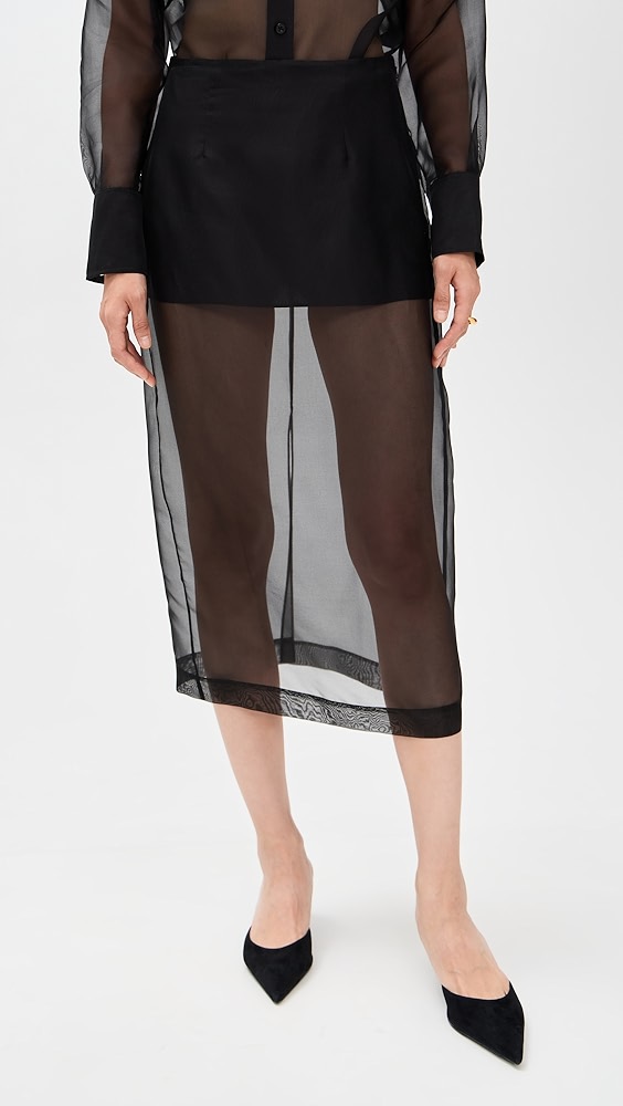 Frame the Silk Organza Skirt