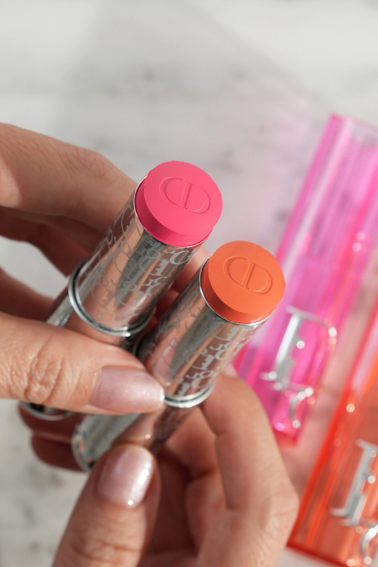 Dior Backstage Rosy Glow Blush Sticks Ultra Pink and Orange Fizz