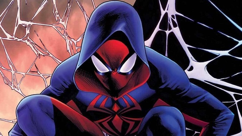 The Scarlet Spider crouched on the cover of Ben Reilly: The Scarlet Spider #1